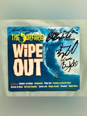 The Surfaris "Wipe Out" Signed CD - Not Authenticated